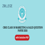 CBSE Class 10 Marketing and Sales Question Paper 2026 with Answer Key and Solution Pdf